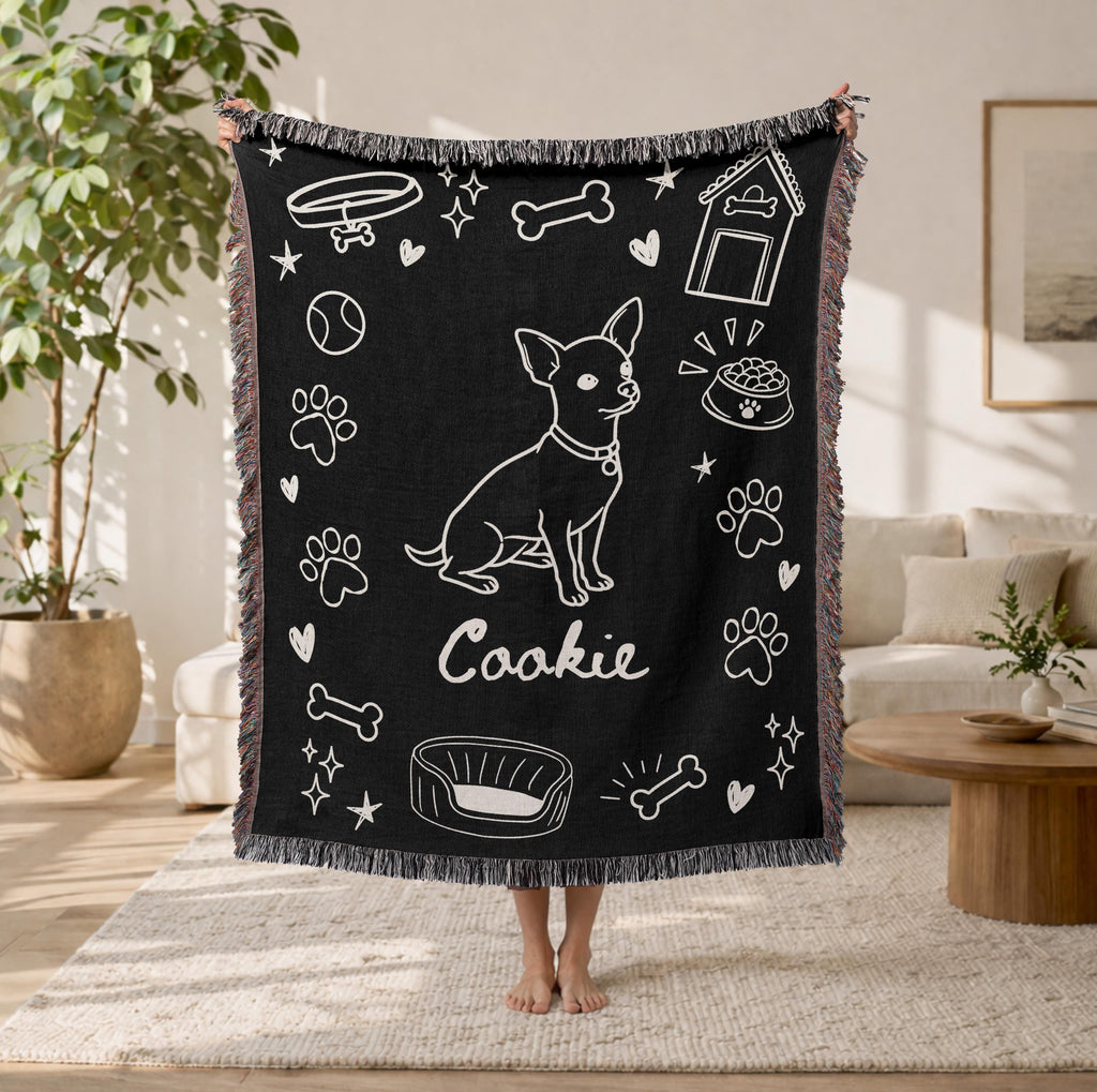 Custom Pet Portrait Blanket