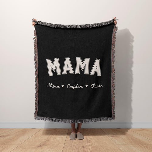 Custom Mama Blanket with Names