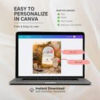 Digital Wildflower Pregnancy Announcment Template