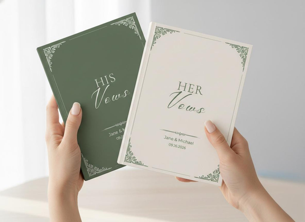 Personalized Wedding Vow Book