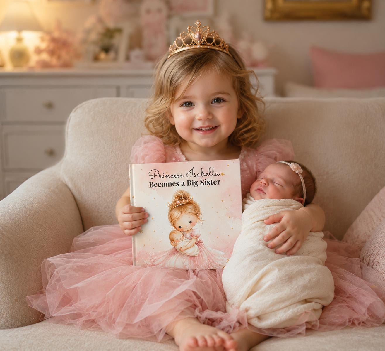 Personalized Princess Big Sister Book