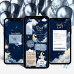 Moon & Stars Shower Website Invitation