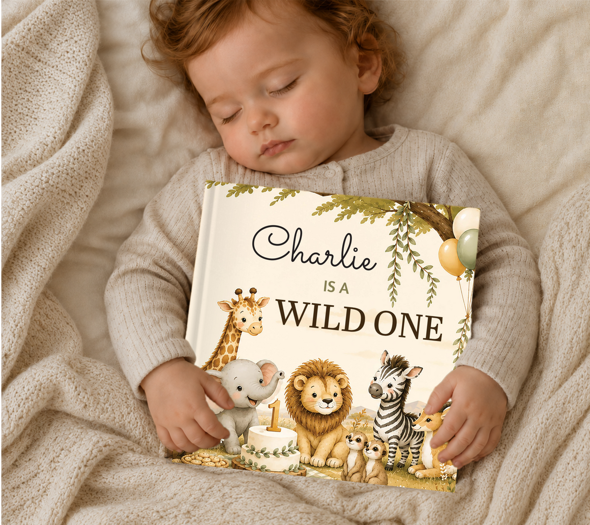 Personalized Wild One First Birthday Book