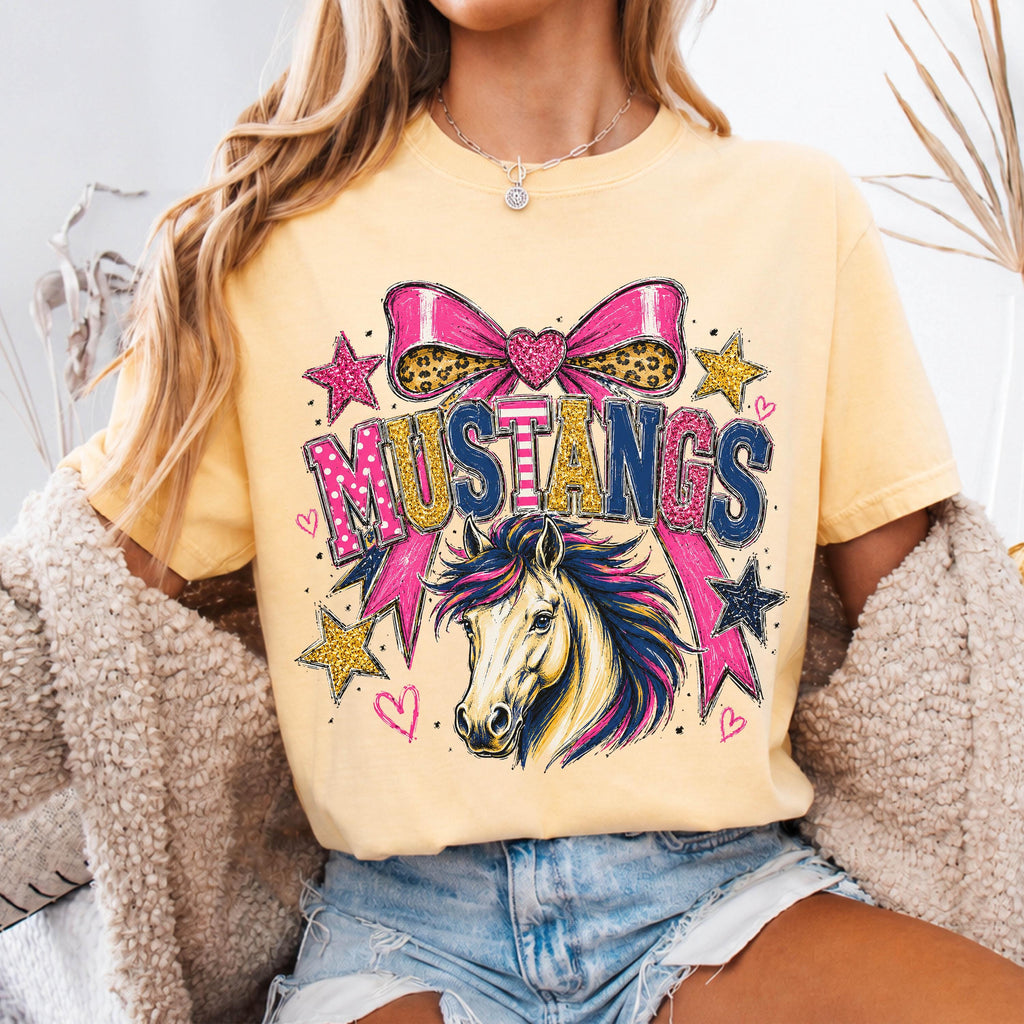 Preppy Mustangs Mascot Shirt