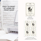 Vintage Pregnancy Announcement Wine Label Template