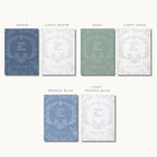 Personalized Toile Wedding Vow Book