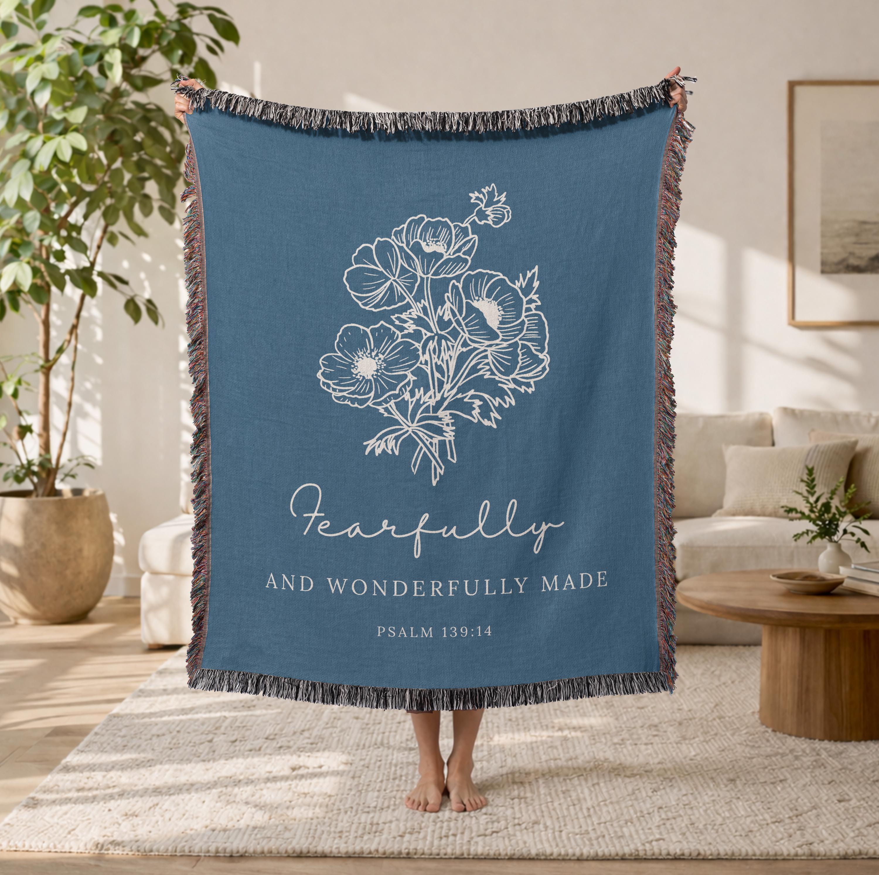 Fearfully and Wonderfully Made Christian Blanket