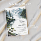 Mountain Wedding Invitation Template