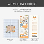 Little Cutie Baby Shower Website Invitation