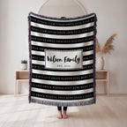 Personalized Family Name Blanket