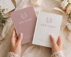 Personalized Monogram Wedding Vow Book