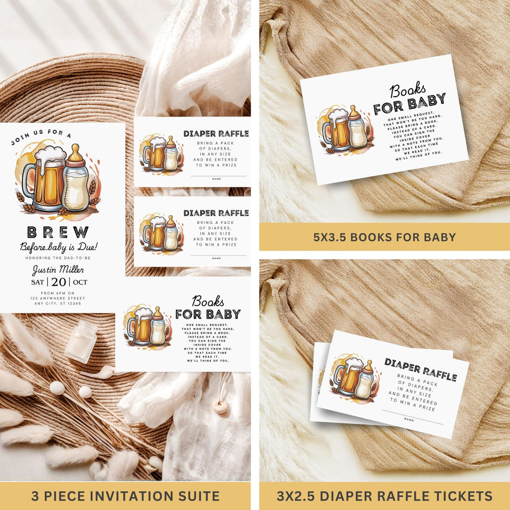 Beer & Diapers Baby Shower Bundle