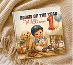 Personalized Rookie of the Year First Birthday Book