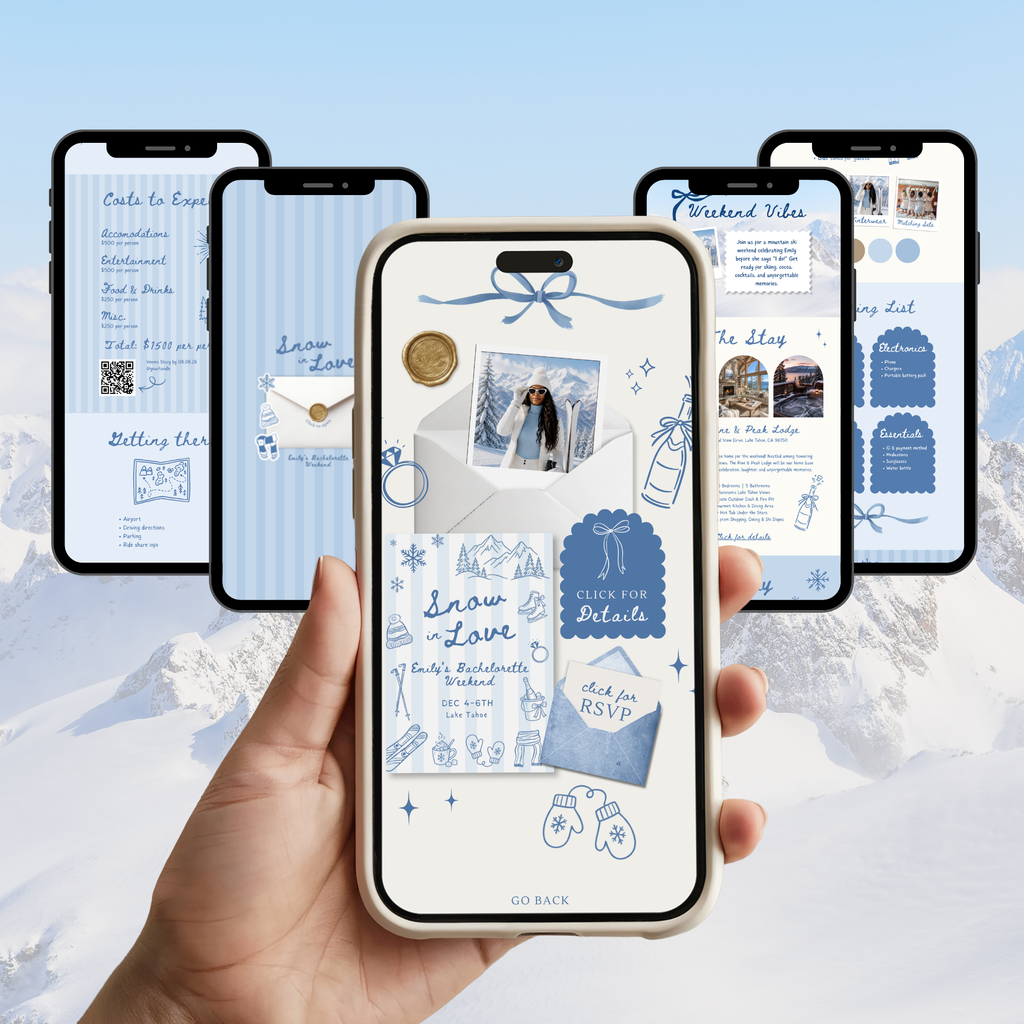 Snow in Low Itinerary Website
