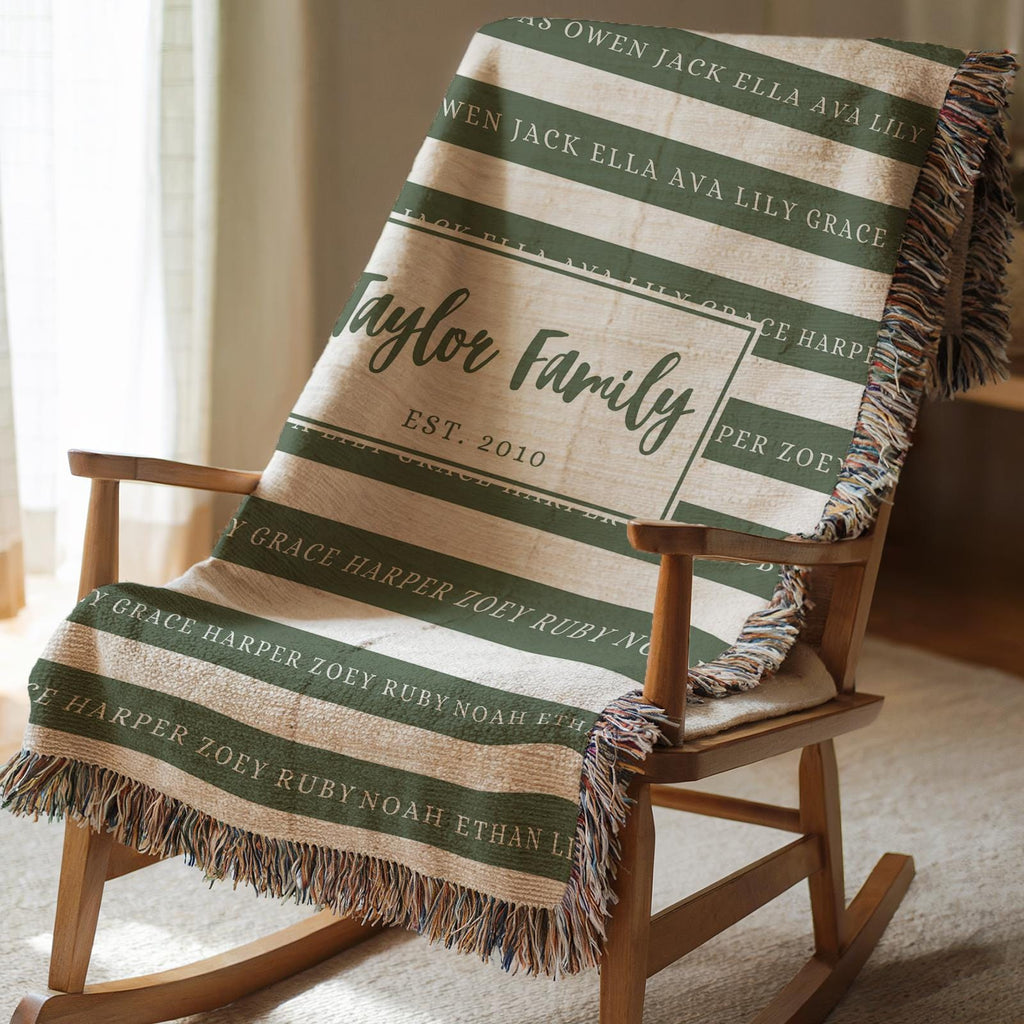 Personalized Family Name Blanket