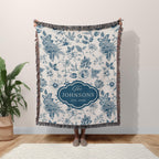 Vintage Toile Personalized Blanket