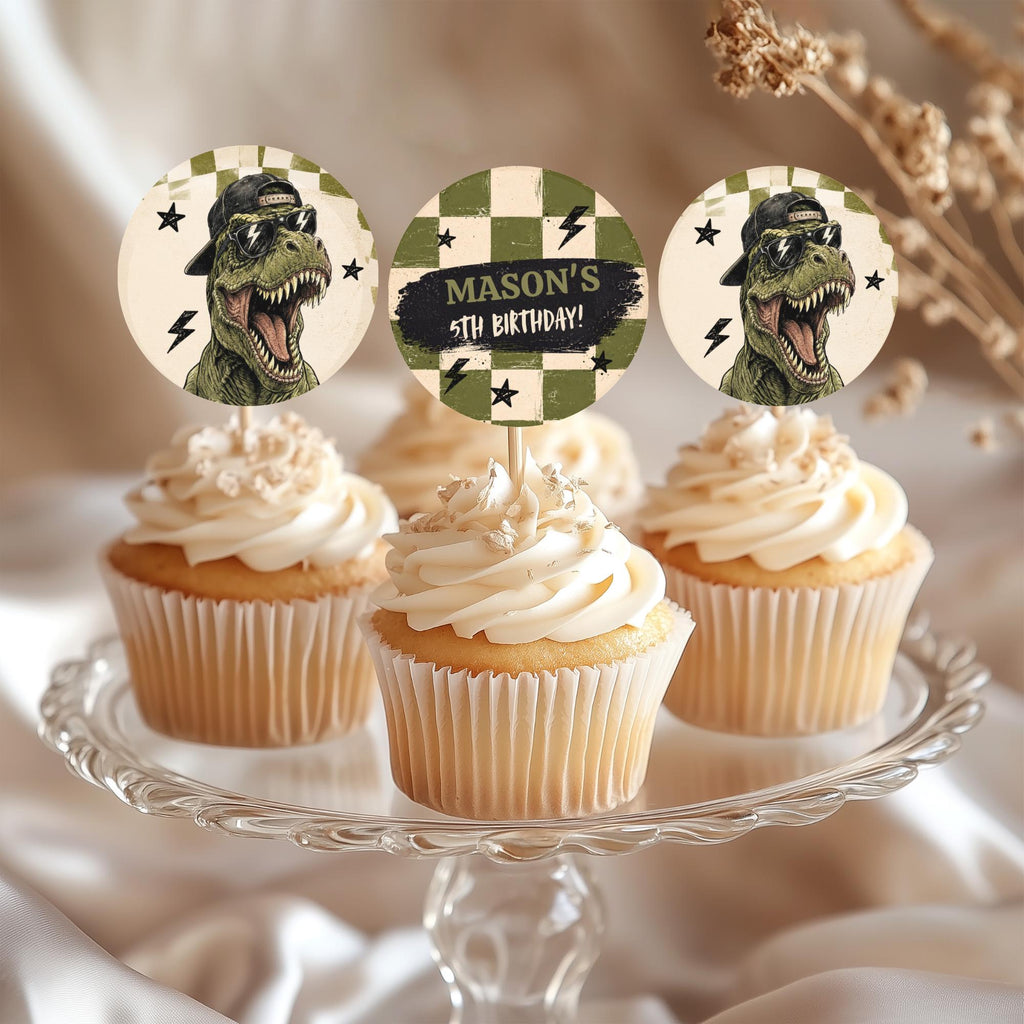 Five is a Vibe Dinosaur Birthday Bundle