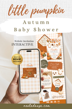 Pumpkin Baby Shower Website