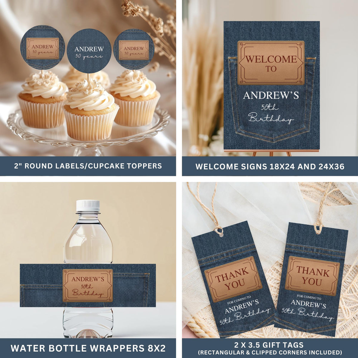 Denim Birthday Party Bundle