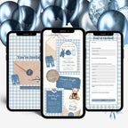 Blue Jean Baby Shower Website Invitation