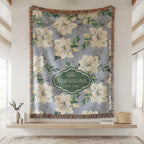 Personalized Floral Name Blanket
