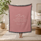 Isaiah 43:2 Woven Blanket