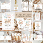 Teddy Bear Gender Reveal Party Kit Bundle