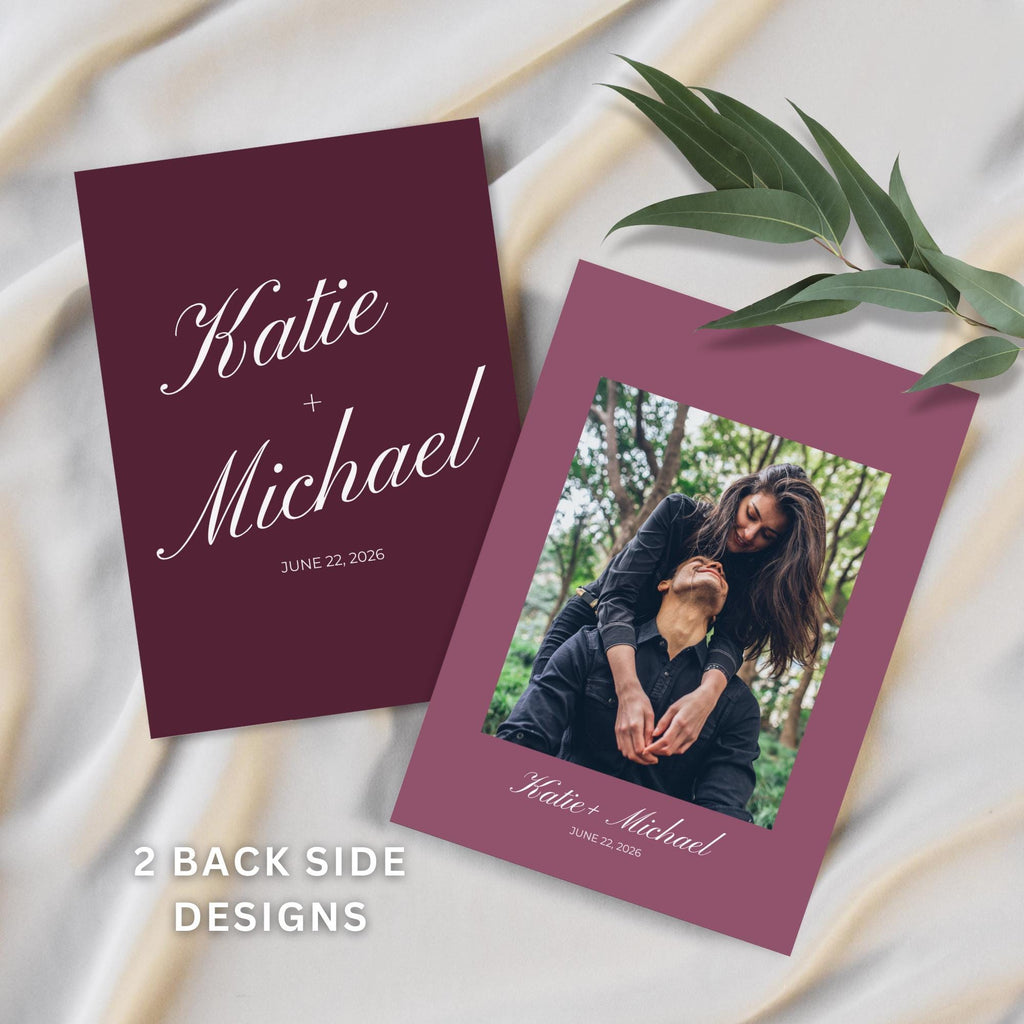 Purple Floral Wedding Invitation Template