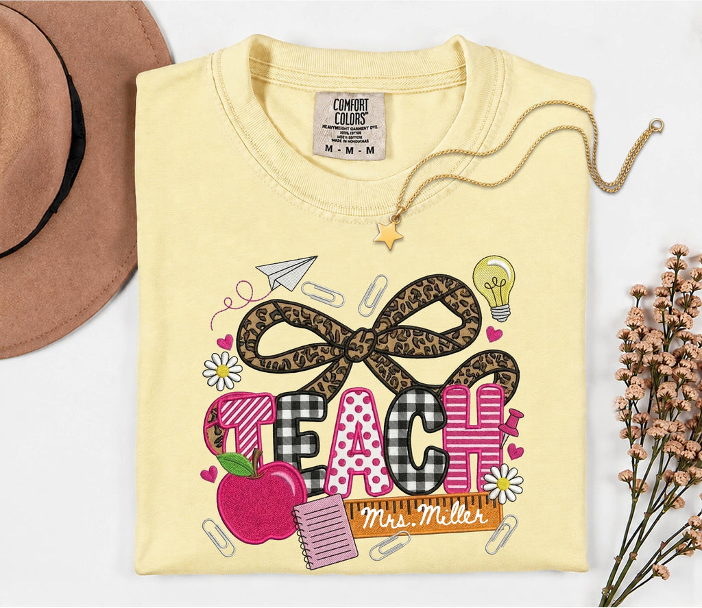 Coquette Teacher Tshirt