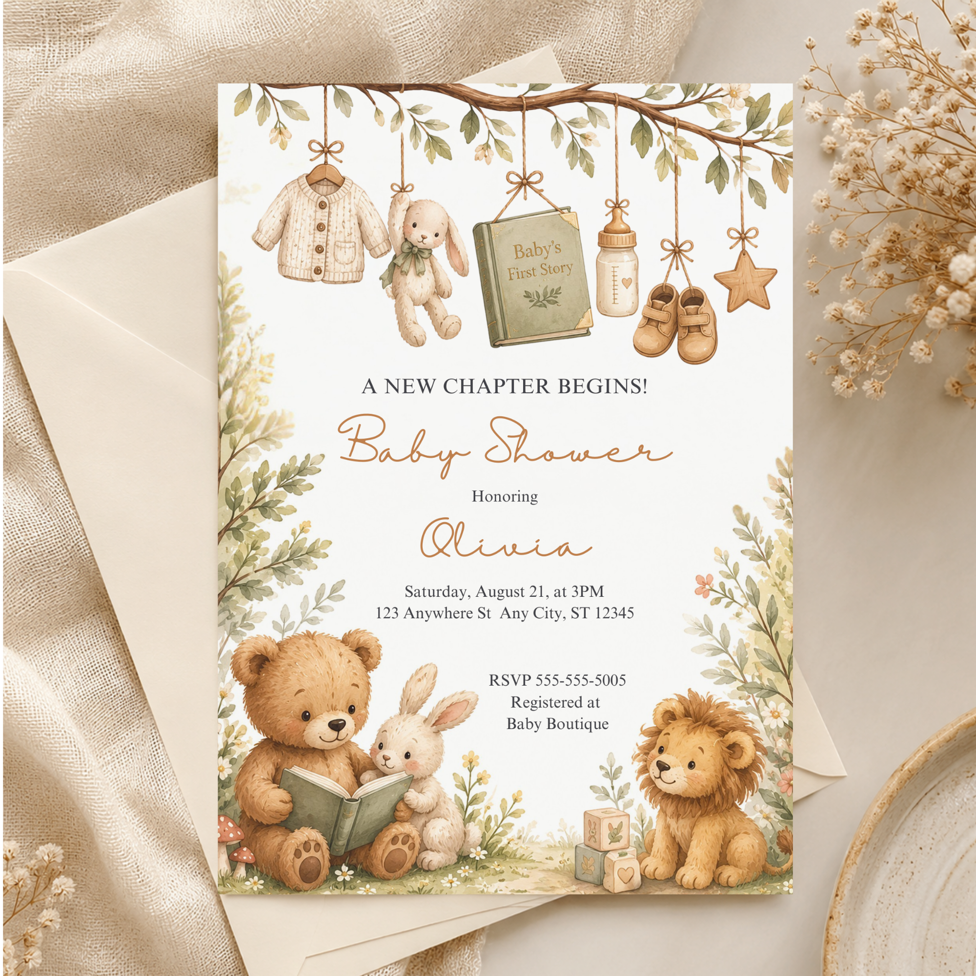 Storybook Baby Shower Invitation