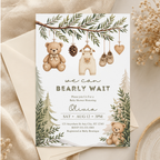 Bear Baby Shower Invitation