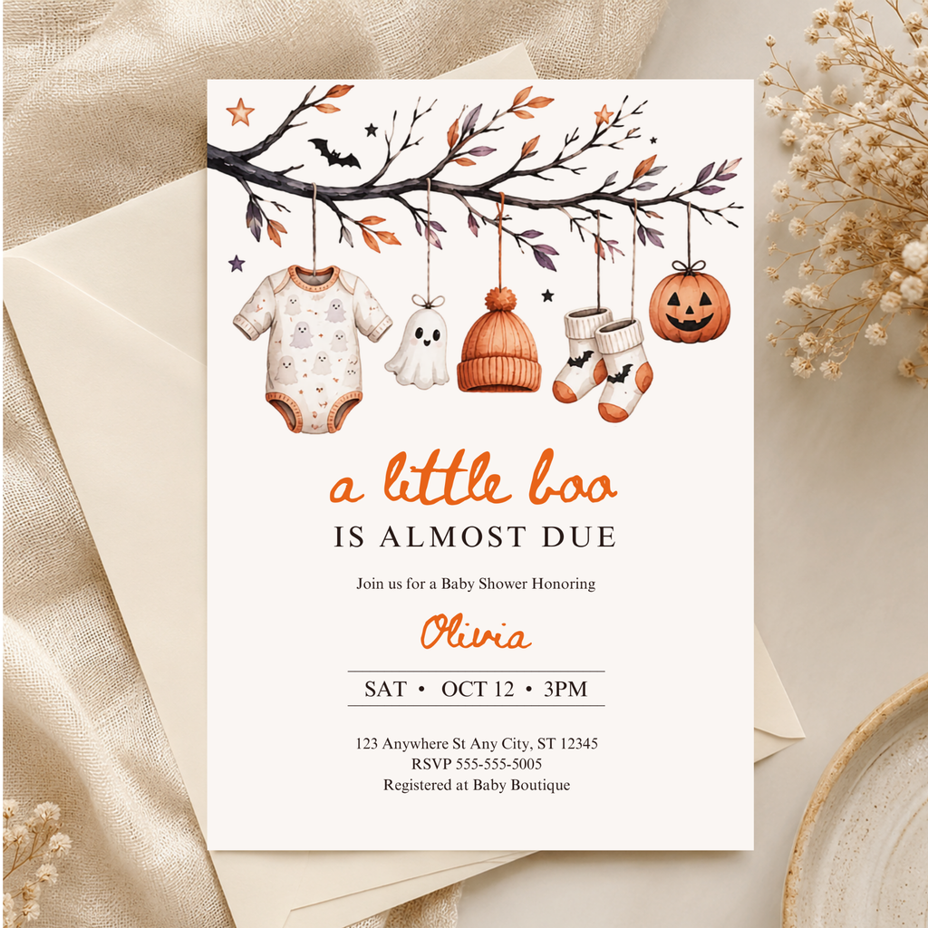 Halloween Baby Shower Invitation