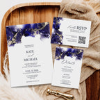Navy Wedding Invitation Suite