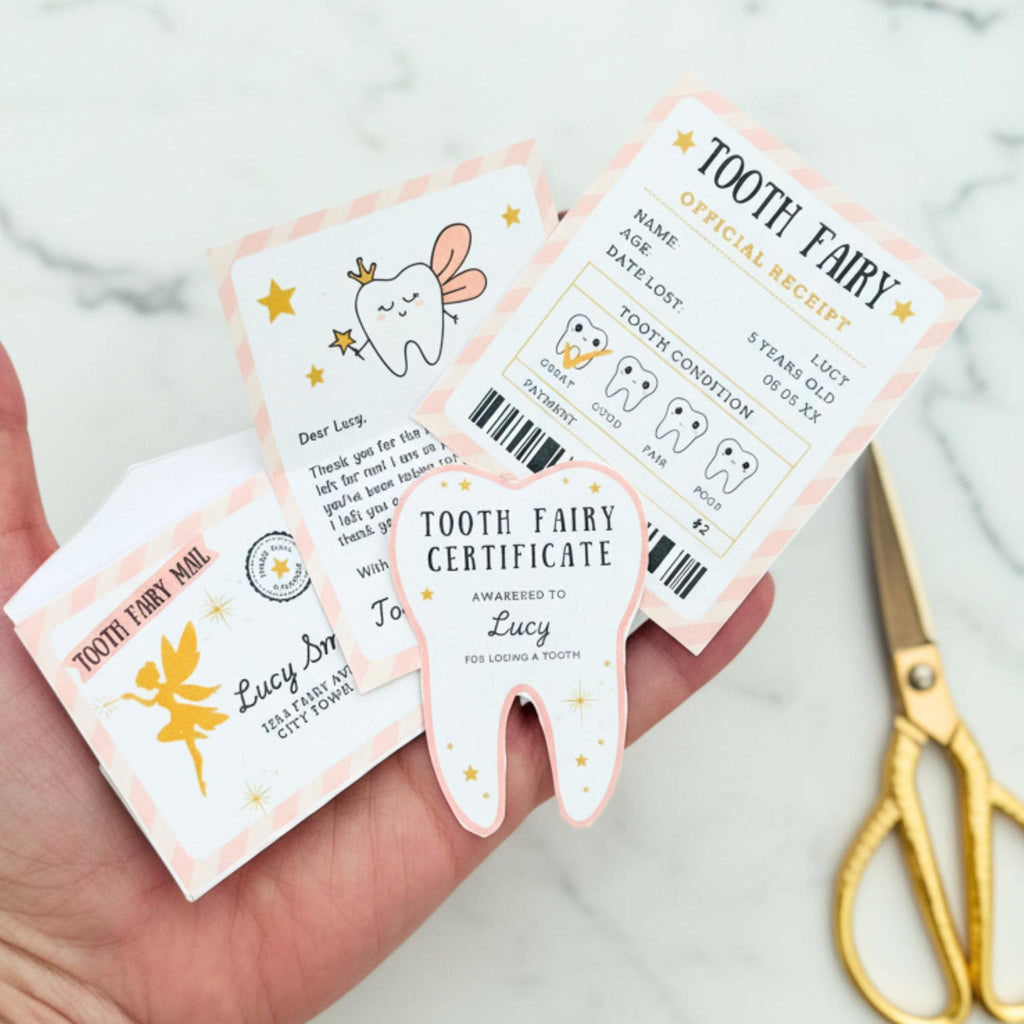 Pink Tooth Fairy Letter Kit