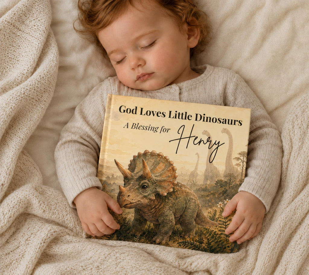 Personalized Christian Dinosaur Book with Name