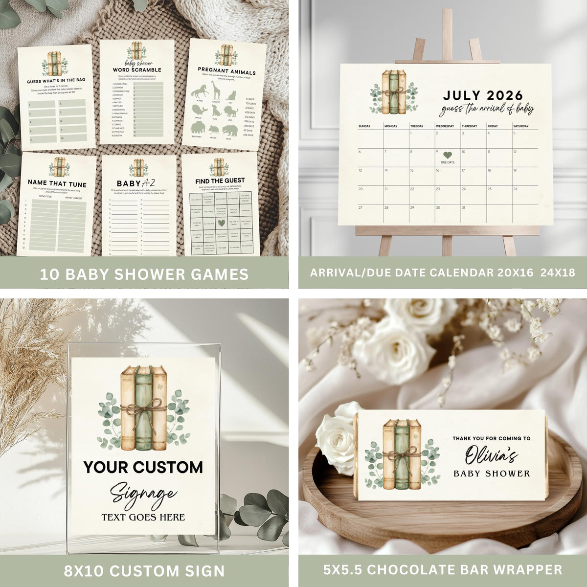 Book Baby Shower Bundle