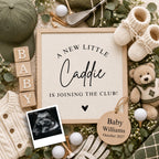 Digital Golf Pregnancy Announcment Template