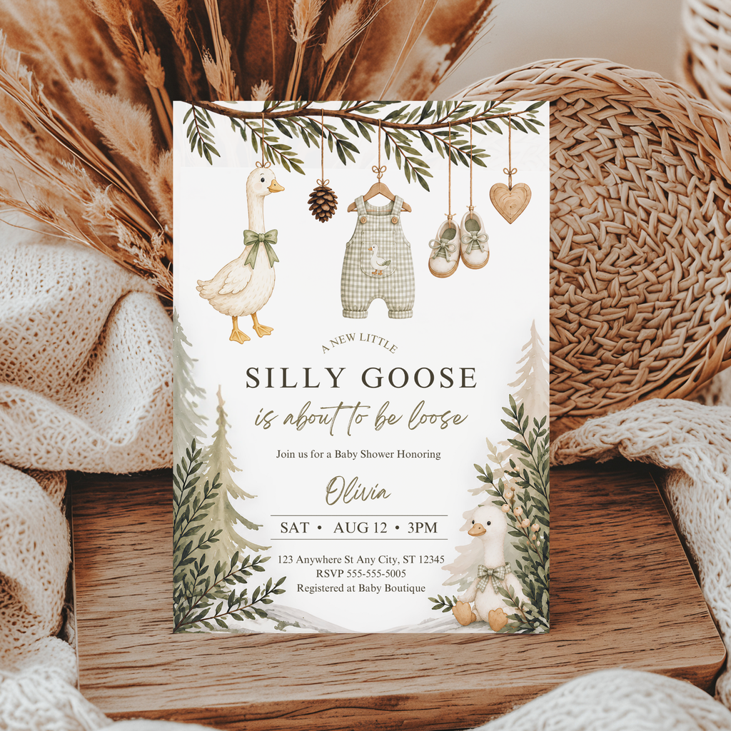 Silly Goose Baby Shower Invitation