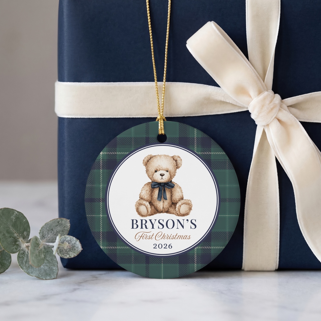 Teddy Bear First Christmas Ornament