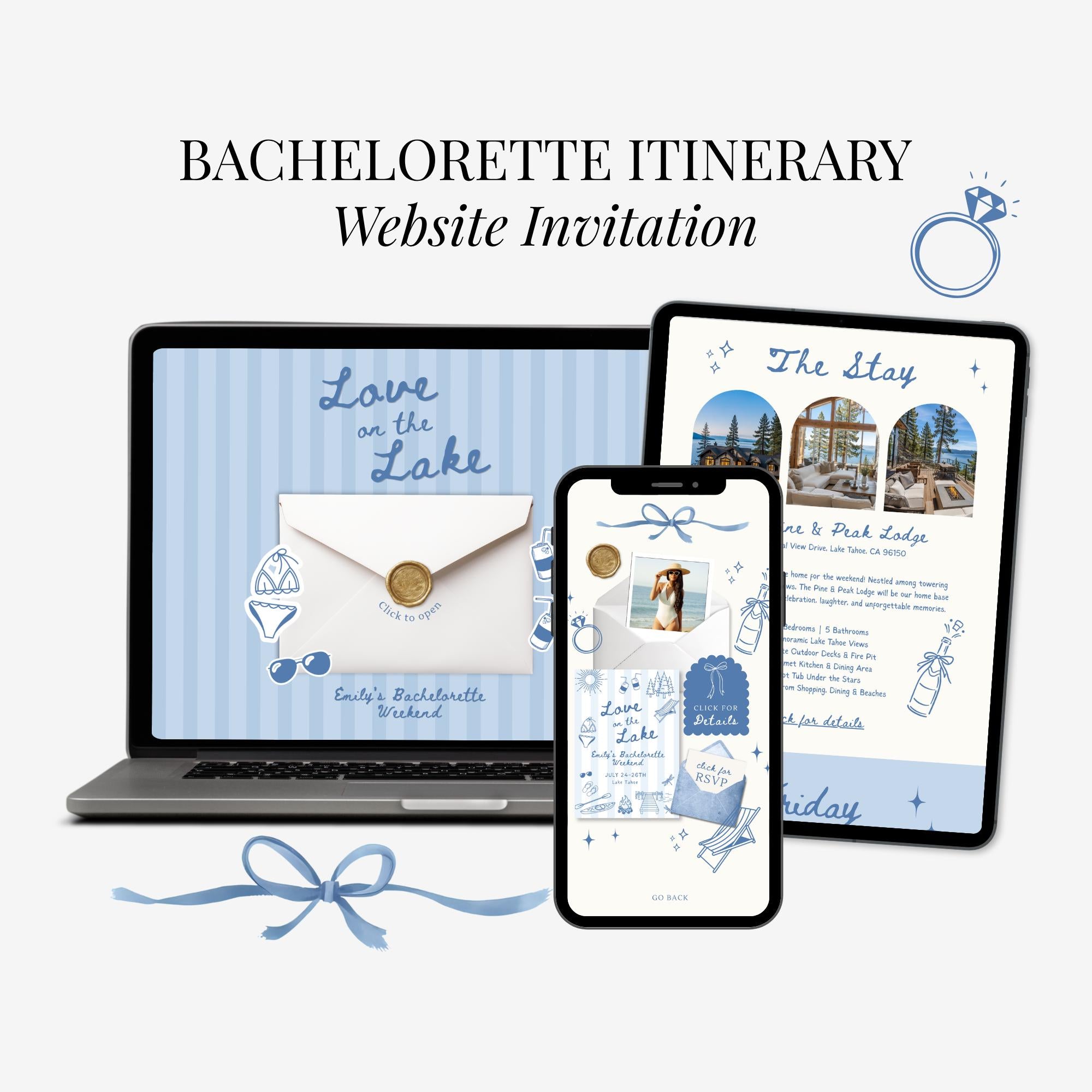 Love on the Lake Itinerary Website