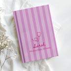 Personalized Nurse Striped Journal