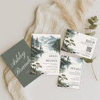 Mountain Wedding Invitation Template