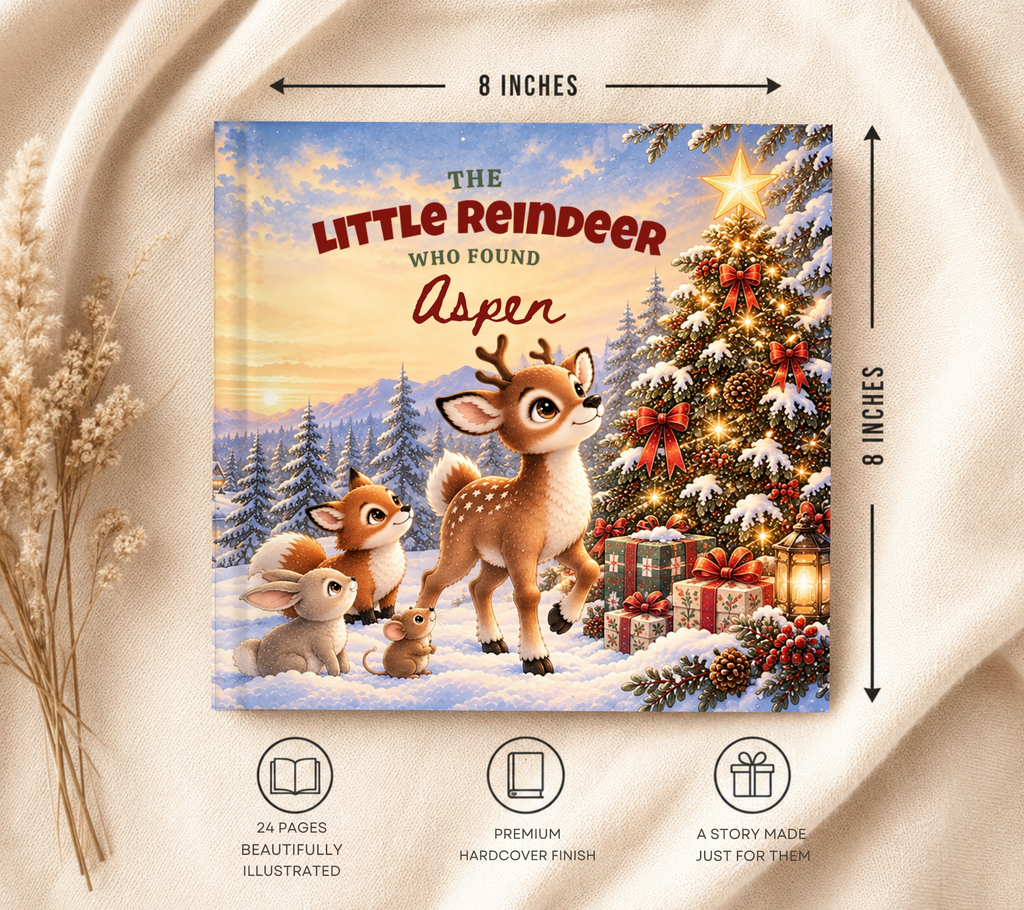 The Little Reindeer Who Found You, Personalized Christmas Book