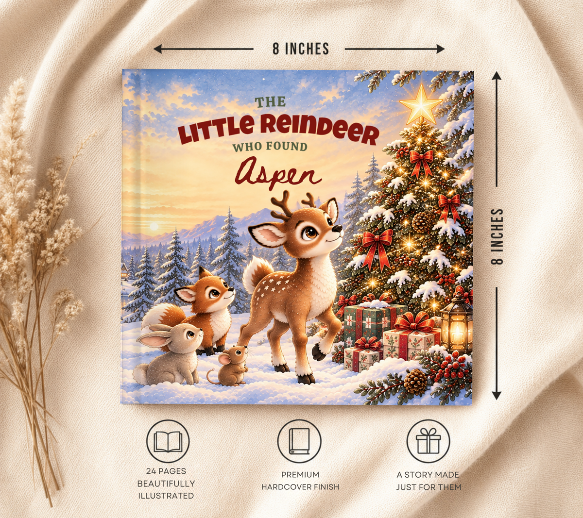 The Little Reindeer Who Found You, Personalized Christmas Book