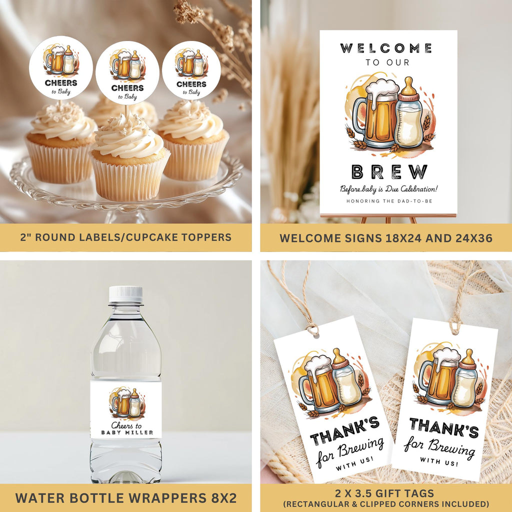 Beer & Diapers Baby Shower Bundle