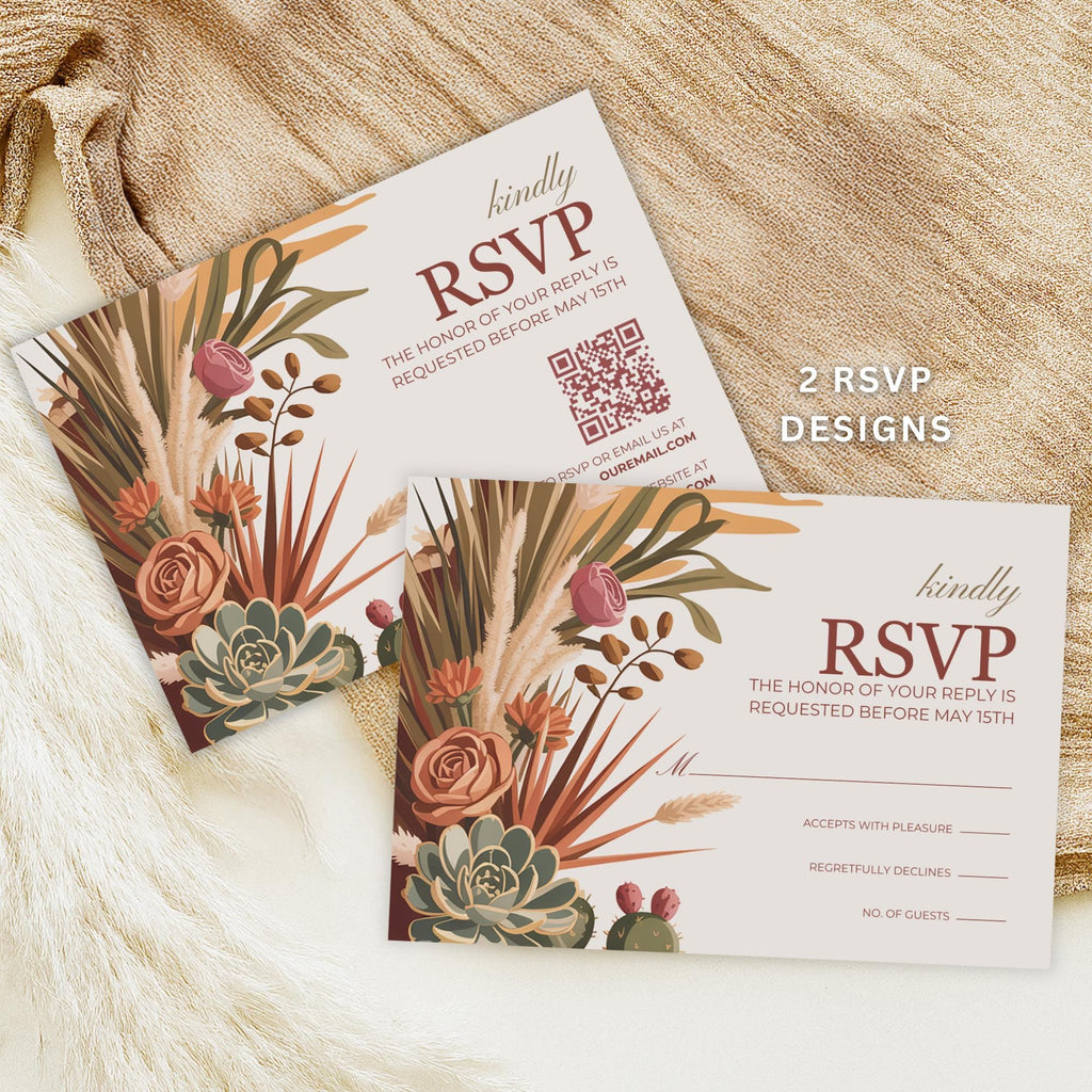 Southwestern Wedding Invitation Suite