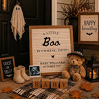 Digital Halloween Pregnancy Announcment Template