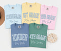 Gingham Teacher Name Tshirt