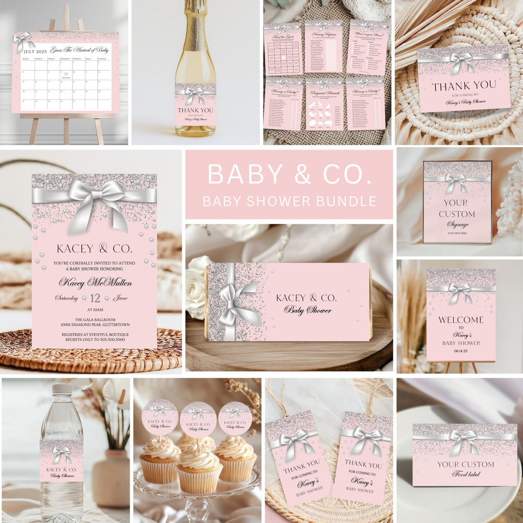 Blush Breakfast At Baby Shower Bundle