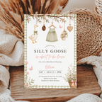 Pink Goose Baby Shower Invitation